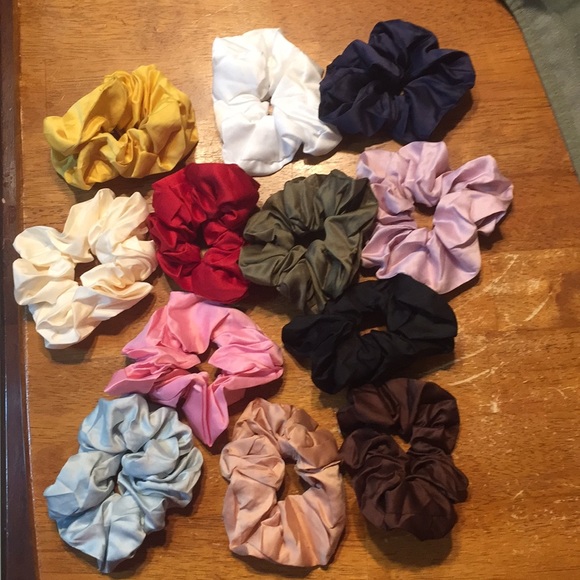 12 pack colored scrunchies. - Picture 1 of 2